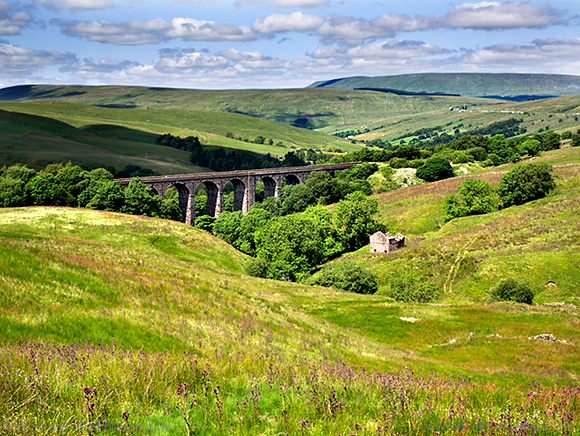 Dent Head Viaduct Dentdale Yorkshire Dales Cumbria England