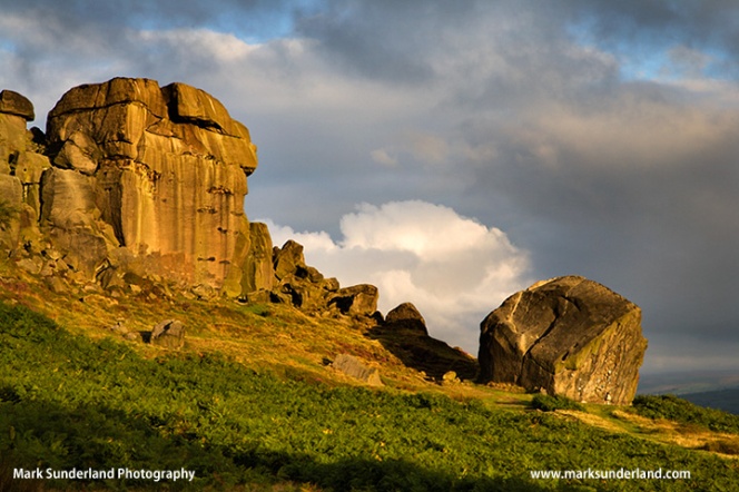 Clouds Clearing Over Cow and Calf Rocks Ilkley Moor